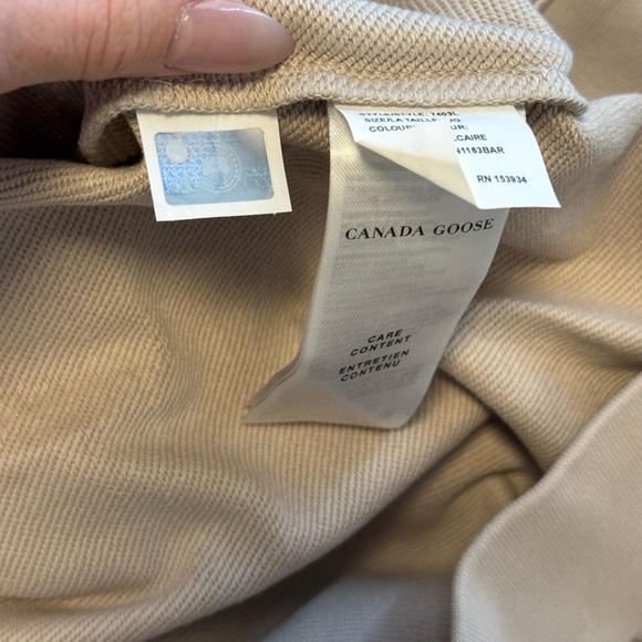 Canada Goose Light Tan Hoodie Sweater - Picture 7 of 9